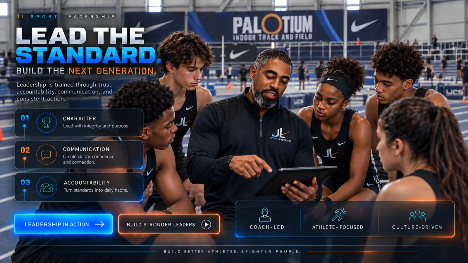 JL Sport Leadership at Palatium Indoor Track and Field — Lead the Standard, Build the Next Generation